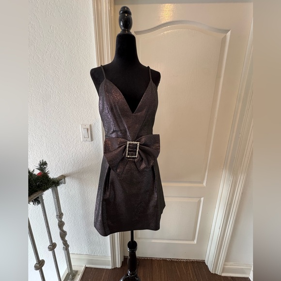NWT RAMY BROOK Sz 6 Ana Metallic Mini Dress ($495) - Picture 4 of 14